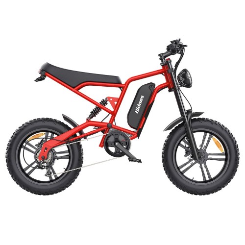 Hidoes B6 Electric Fat Bike 20*4 inch Tire 1200W  Motor 15Ah Battery Max 50km/h 75km Range