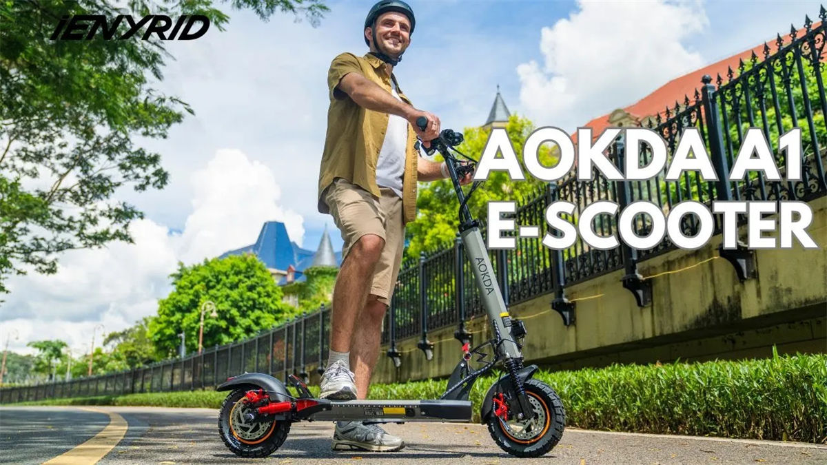 AOKDA A1 Folding Electric Scooter for Commuter 10 inch Tirs 800W Motor 12.5Ah Max Speed 45km/h