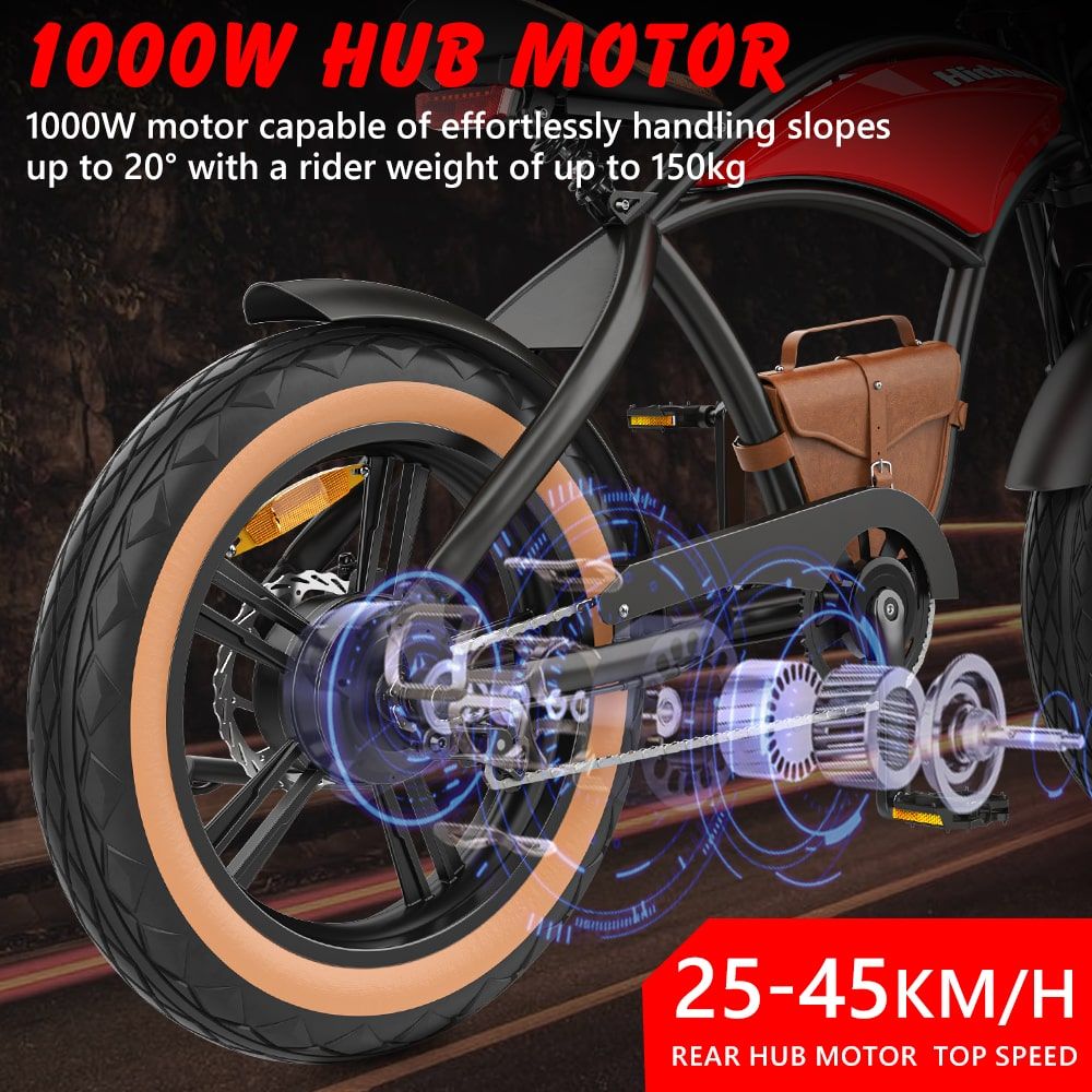 High-powered 1000w Motor For Thrilling Speed