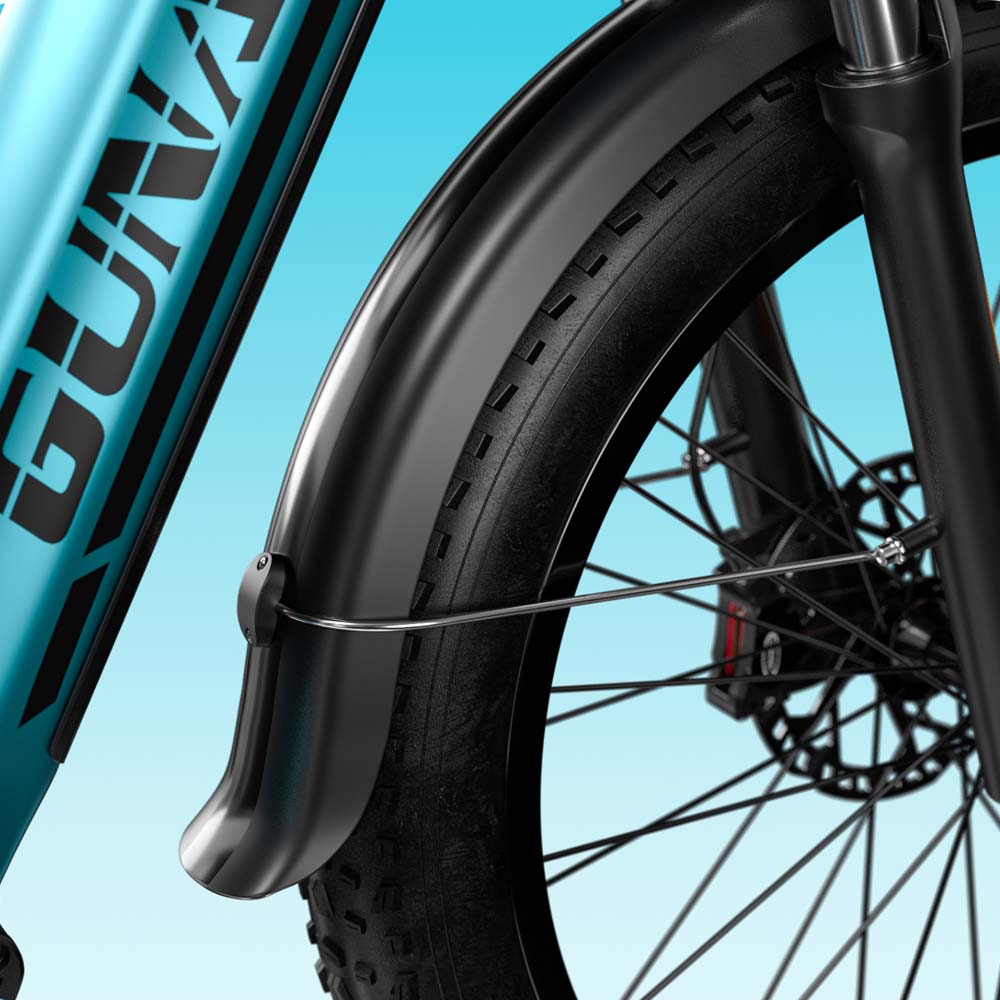 GUNAI-V Step-thru bicicletta elettrica per adulti 26 * 4 pollici Fat Tire 1000W 21Ah Max 50km/h 50km Range