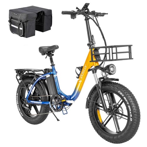 Ridstar MN20 Foldable Electric Bike 500W Motor 20AH Battery 20*4.0 inch Fat Tire Dual Disc Brakes