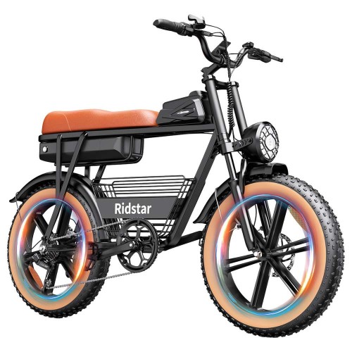 Ridstar CR20 Electric Bike 1000W Motor 48V 20Ah Battery 20*4.0 inch Fat Tires Max 48km/h 70km Range