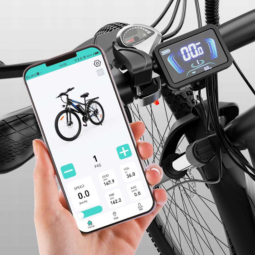 Ridstar S29 Pro Electric Bike 29*2.1-inch Tires 1000W 48V/21AH 21 Speed App Connection