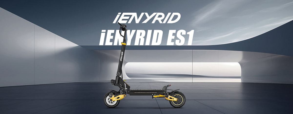 iENYRID ES1 Scooter électrique tout-terrain Deux moteurs 250W 48V 20.8Ah Max 25km/h 60km Régulateur de vitesse