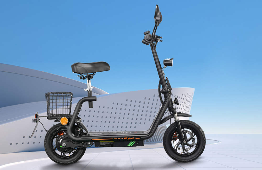 Twofish M5 Pro-E EEC Zertifikat Elektro-Scooter mit Sitz 500W 48V 13Ah 12 Zoll Luftreifen 45km/h
