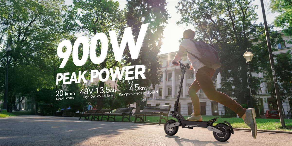 OOTD T10 Electric Scooter 500W 48V 13AH 11 inch Vacuum Tires Max 50km/h 45km