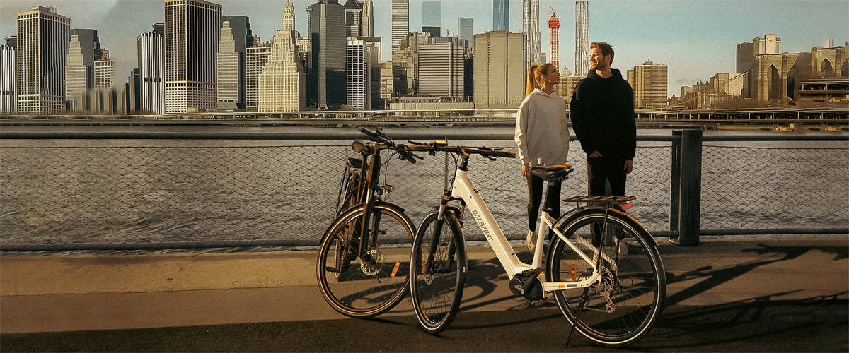 ONESPORT OT07 Urban Electric Bike 250W BAFANG Mid Drive Motor 36V 14AH 27.5 inch Tires Max 25km/h 90km