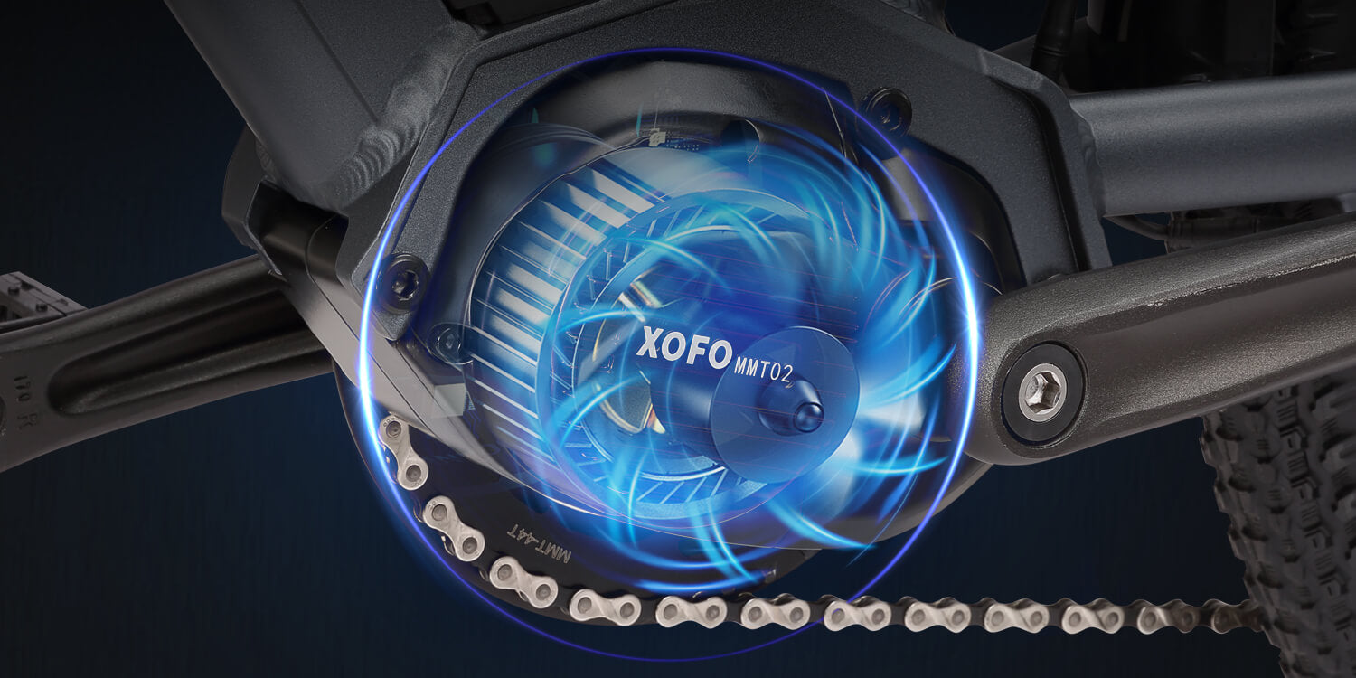 500w Mid-drive Motor - Strong Climbing Power