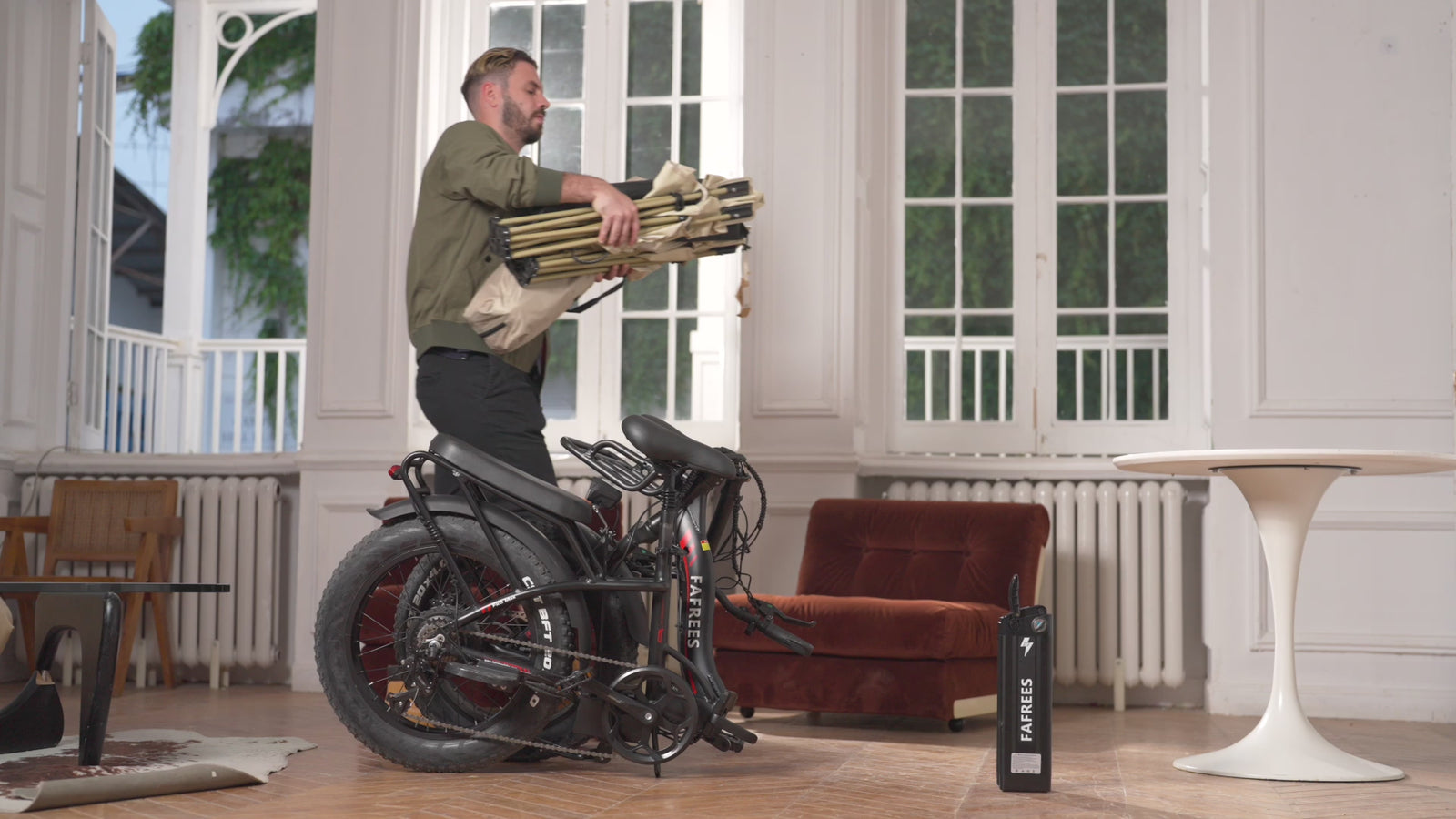 FAFREES F20 Max City E-Bike 20*4.0 Inch Fat Tire 500W Motor 25Km/h Speed Removable 48V 22.5Ah Lithium Battery Shimano 7-Speed Gear 150KG Max Load