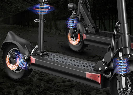 Front And Rear Disc Brakes & Shock Absorption