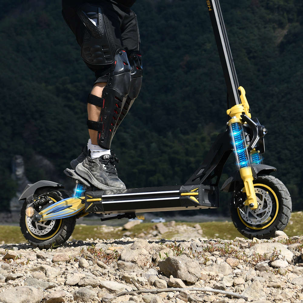 Dual Disc Brakes + Front And Rear Spring Suspension