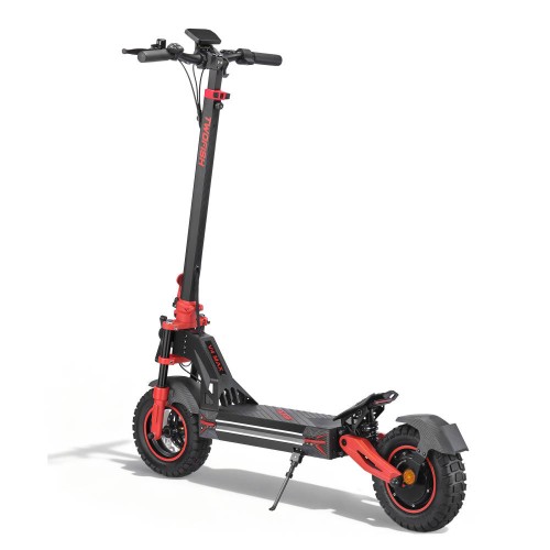 Twofish V4 Max Electric Scooter 800W Motor 52V 23Ah Battery, 11 inch Tires 55km/h Max Speed 75km Range Dual Disc Brake LCD Display NFC Unlock